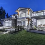 Contemporary Luxury Home Exterior in Vancouver featuring modern architecture, large glass windows, landscaped yard, and stylish design, perfect for real estate investment or luxury living.