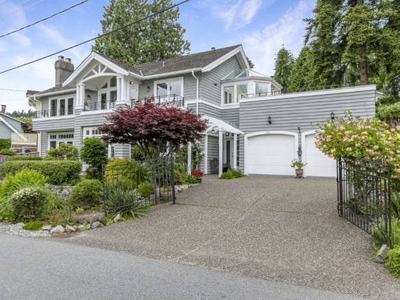 Elegant Grey Family Home with Beautiful Landscaping and Double Garage in a Prime Vancouver Area.