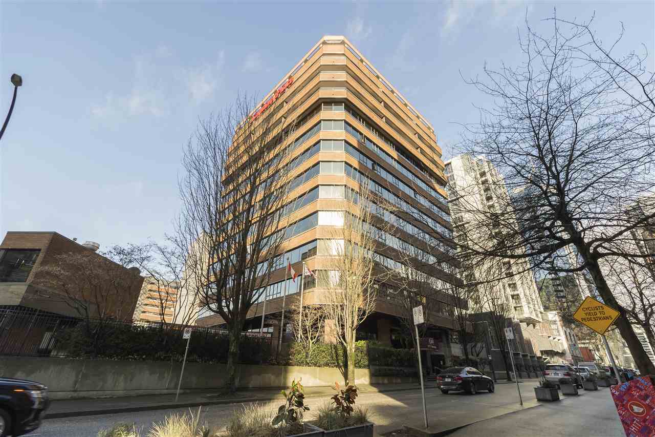 Modern office building in downtown Vancouver, BC, showcasing commercial real estate leasing and sales opportunities with Orca Realty Inc.