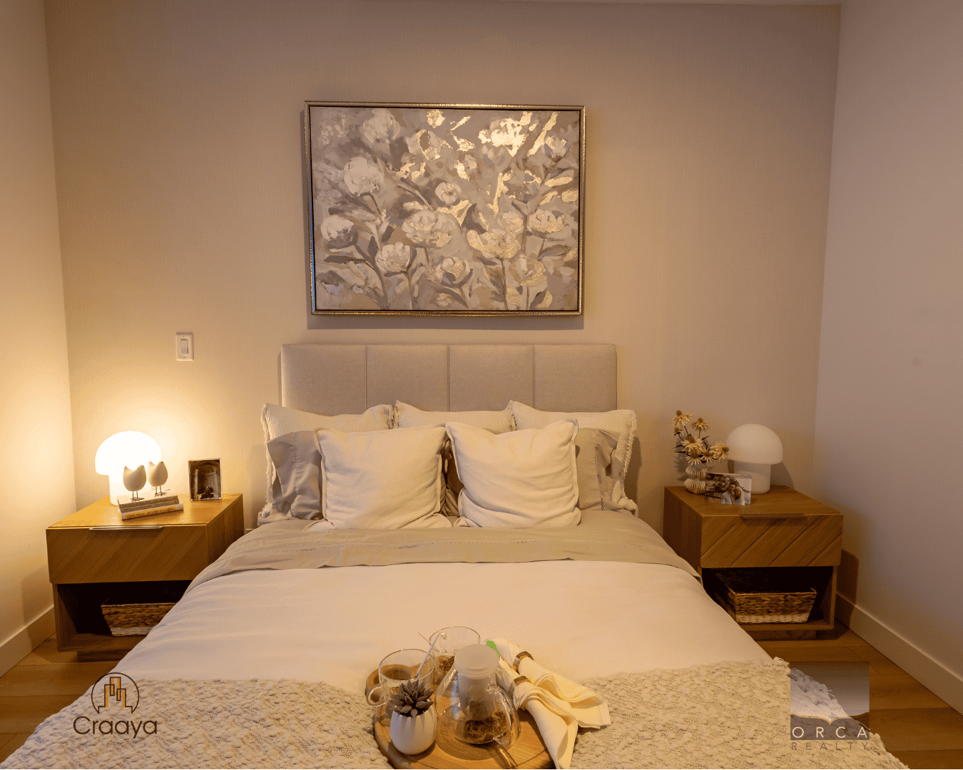 6 Bedroom with elegant decor and modern lighting, showcasing a cozy and stylish home interior for real estate listings in BC.