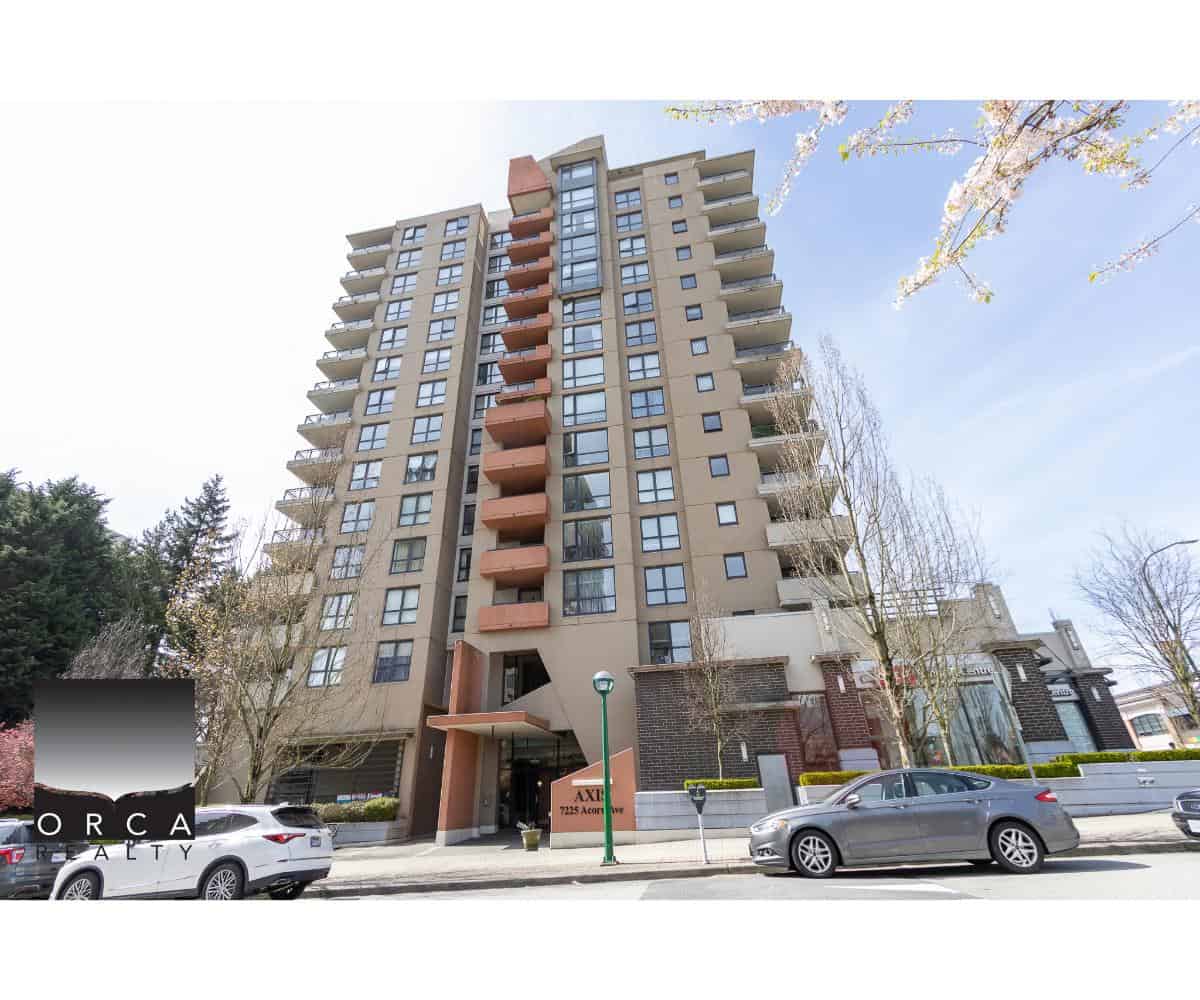 Luxury downtown Vancouver high-rise condo building in the Orca Realty Inc. property portfolio, showcasing modern architecture and amenities for urban living in Canada.