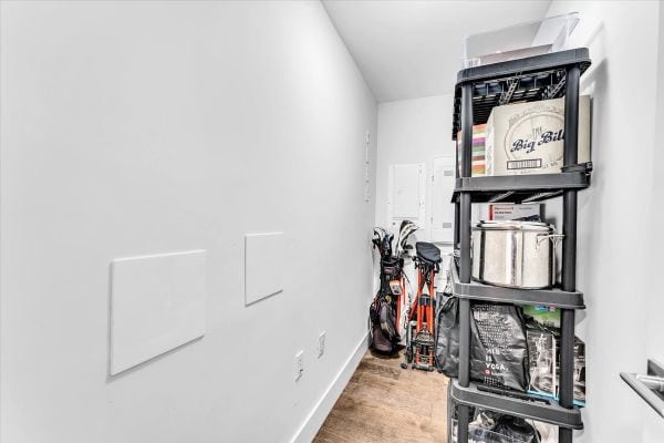Orca Realty Inc. - Vancouver property at 101-7878 Granville Street with organized storage space.