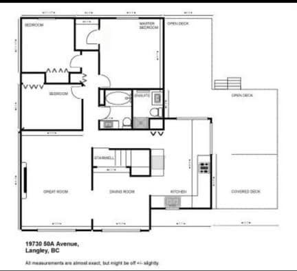 Luxurious 3-bedroom condo floor plan in Langley, BC with open living spaces, modern kitchen, and spacious bedrooms, perfect for family living and entertaining.
