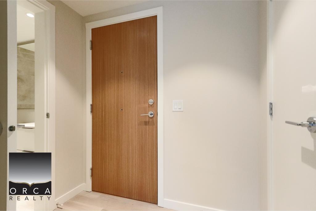 Interior door in a contemporary residential space.